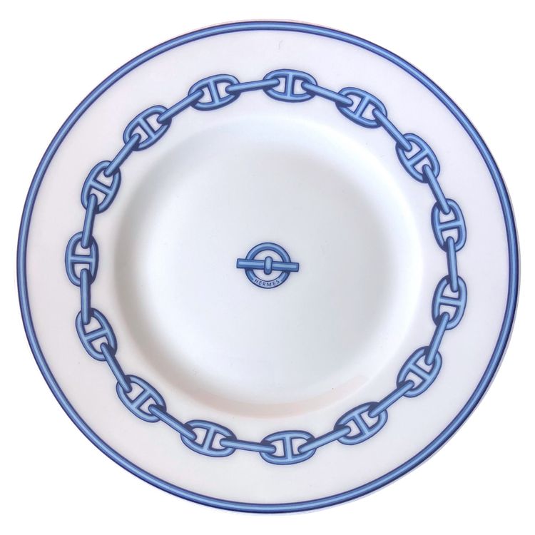 Hermès blue and white anchor chain