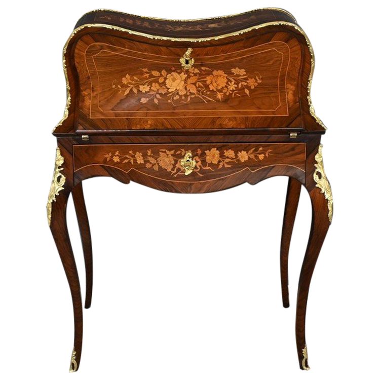 Bureau de Dame en Palissandre, style Louis XV – 2ème Partie XIXe