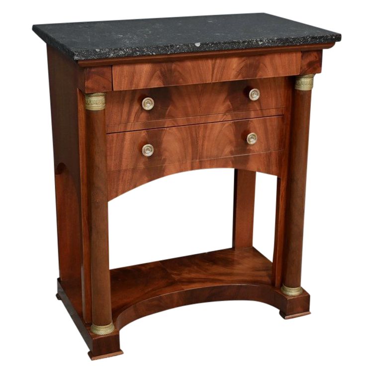 Petite Commode Chiffonnière en Acajou, style Empire – 1ère partie XXe