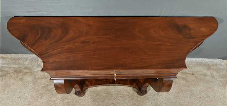 Console en Acajou et Placage d’Acajou, style Restauration – Milieu XIXe