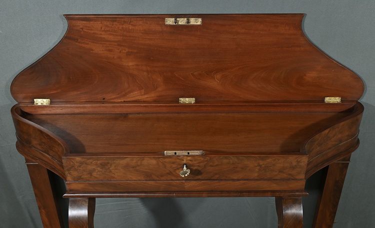Console en Acajou et Placage d’Acajou, style Restauration – Milieu XIXe