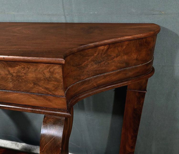Console en Acajou et Placage d’Acajou, style Restauration – Milieu XIXe