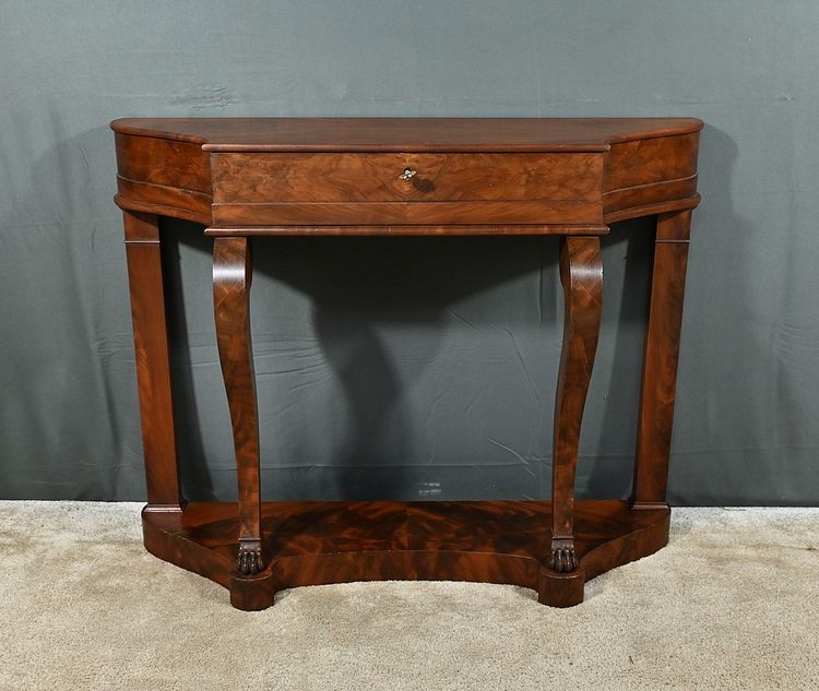 Console en Acajou et Placage d’Acajou, style Restauration – Milieu XIXe