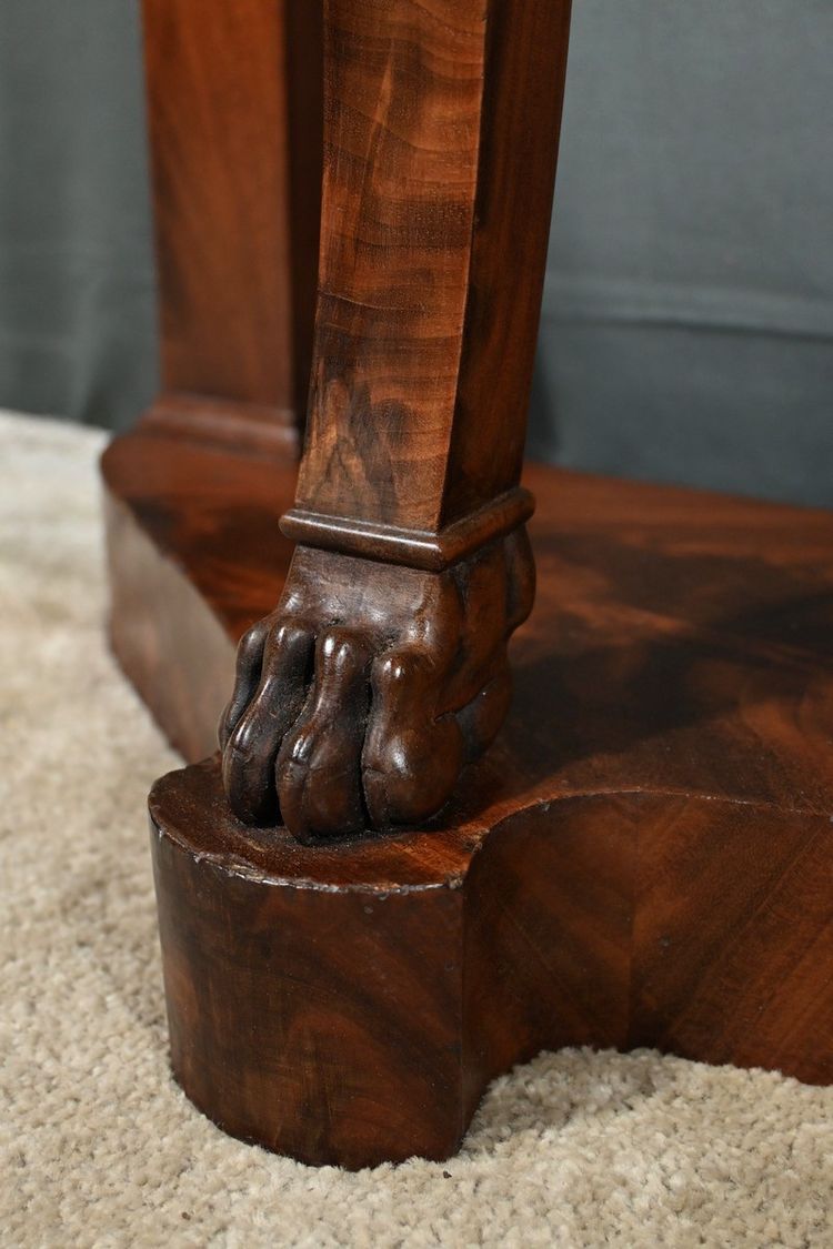 Console en Acajou et Placage d’Acajou, style Restauration – Milieu XIXe