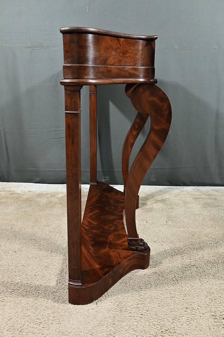 Console en Acajou et Placage d’Acajou, style Restauration – Milieu XIXe