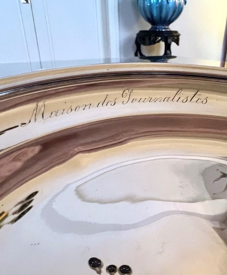 Silver Plated Serving Dish - Maison Des Journalistes - Ercuis