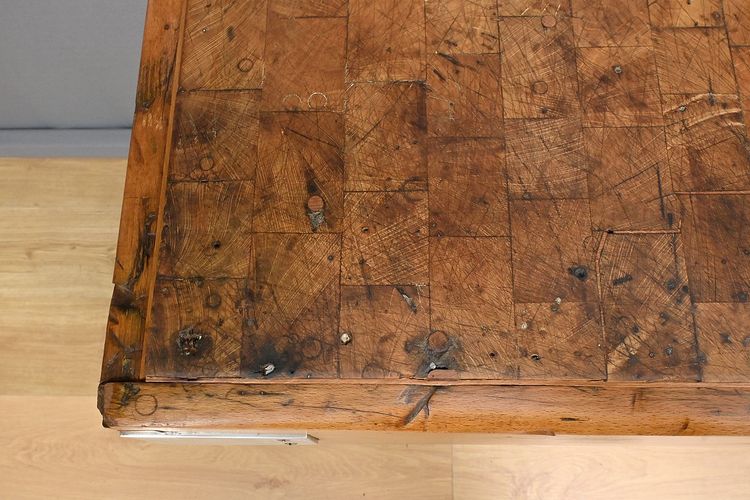 Butcher's Block in Solid Beech, X.Aubert Factory – 1950