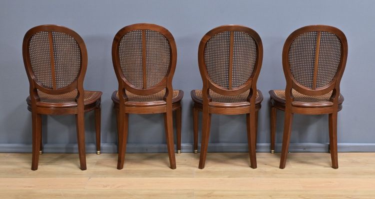 Set of 8 Mahogany Chairs, Louis XVI style – Late 19th century
