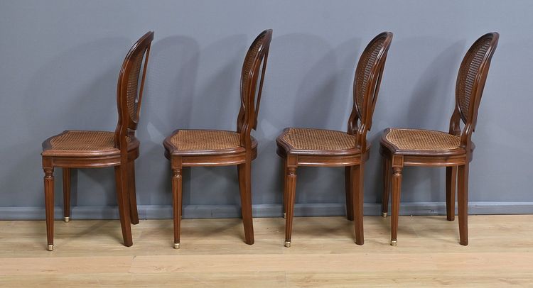 Set of 8 Mahogany Chairs, Louis XVI style – Late 19th century