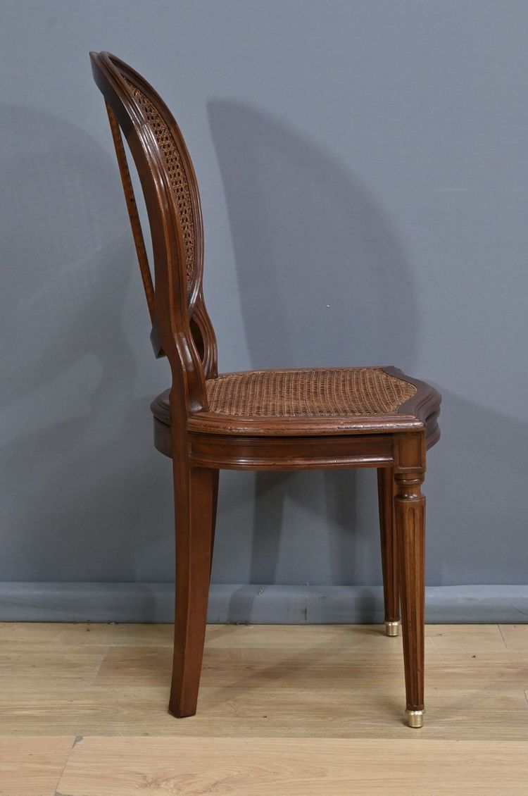 Set of 8 Mahogany Chairs, Louis XVI style – Late 19th century