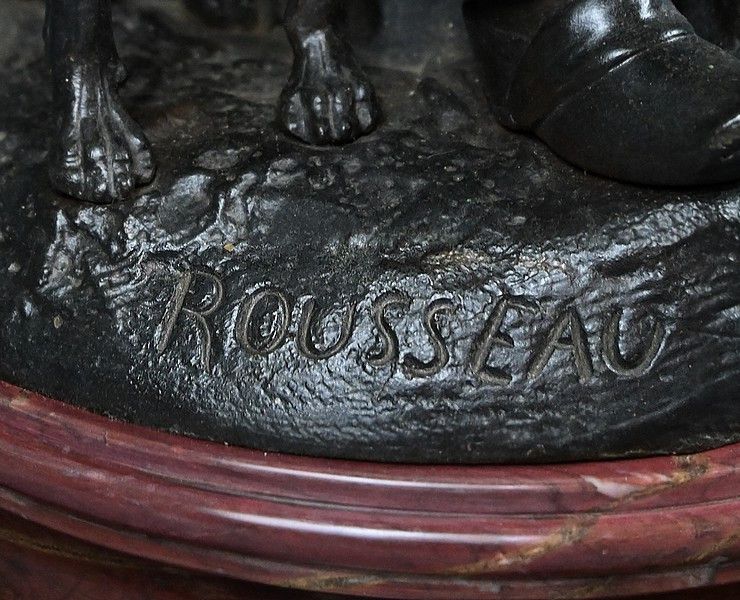 Bronzo “Il primo pasto” di V. Rousseau – Inizio XX secolo