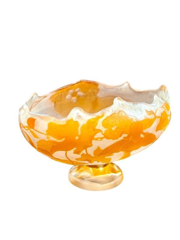 Emile Gallé Coupe Art Nouveau "Abutillon"