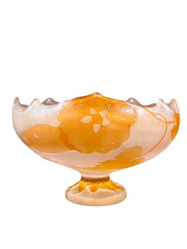 Emile Gallé Coupe Art Nouveau "Abutillon"