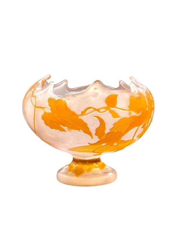 Emile Gallé Coupe Art Nouveau "Abutillon"