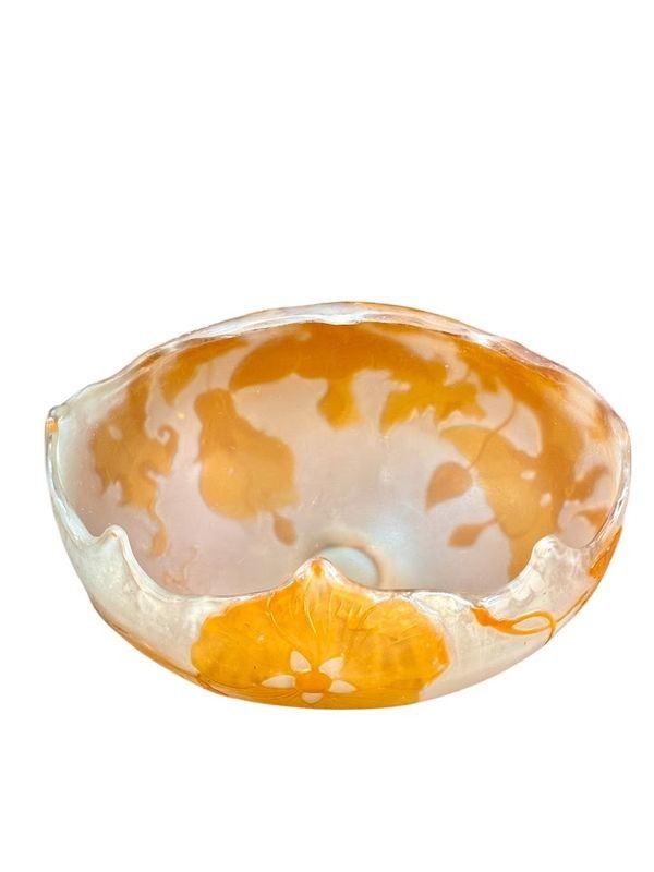 Emile Gallé Coupe Art Nouveau "Abutillon"