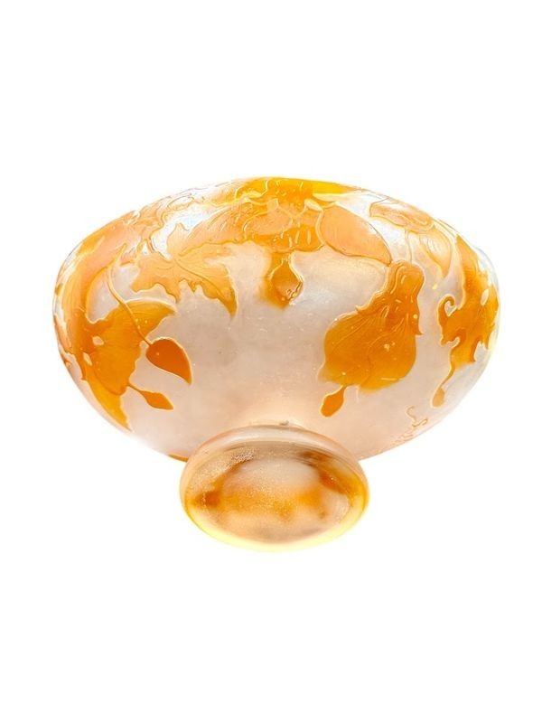Emile Gallé Coupe Art Nouveau "Abutillon"