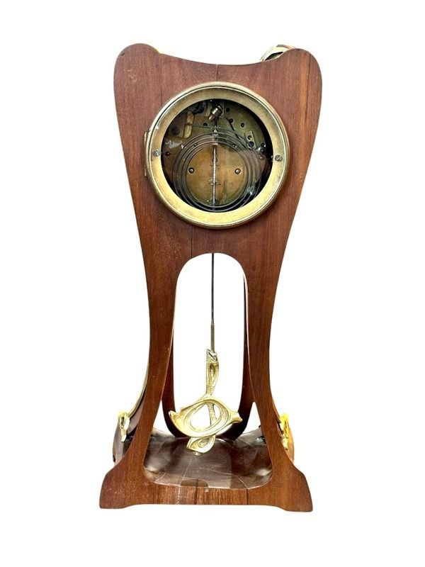 Louis Majorelle Art Nouveau Clock "With Poppies"