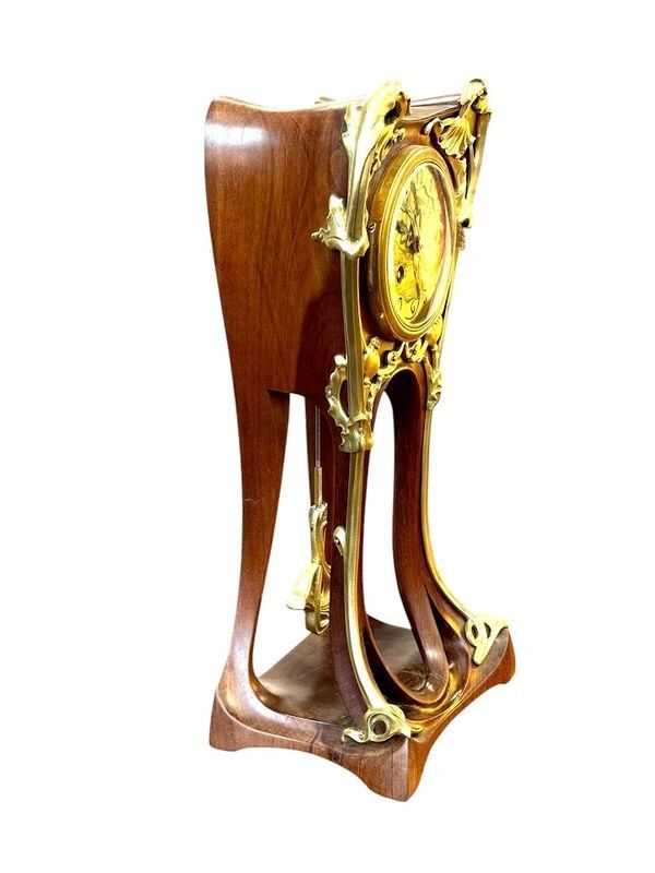 Louis Majorelle Art Nouveau Clock "With Poppies"