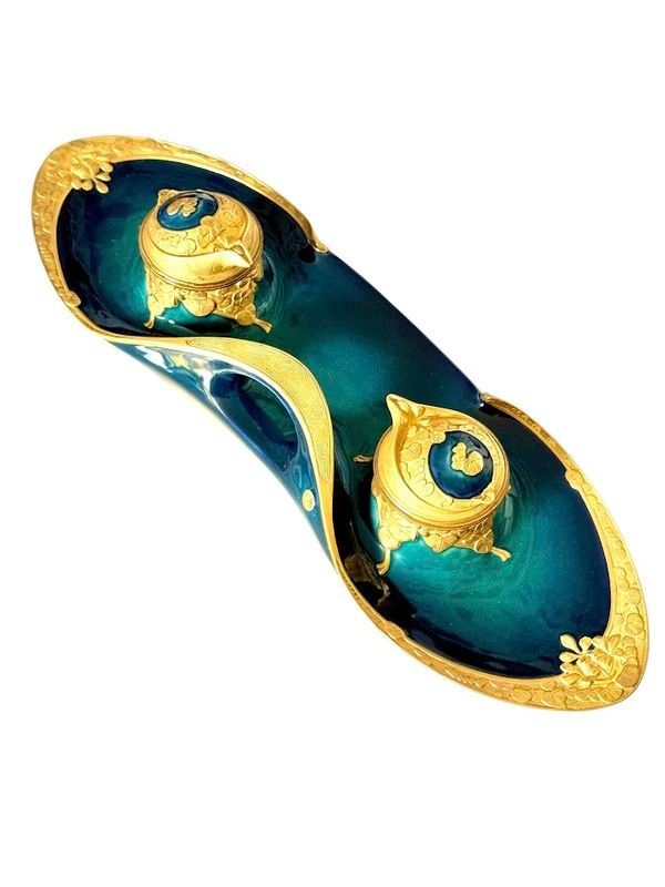 Paul Louchet Art Nouveau Inkwell
