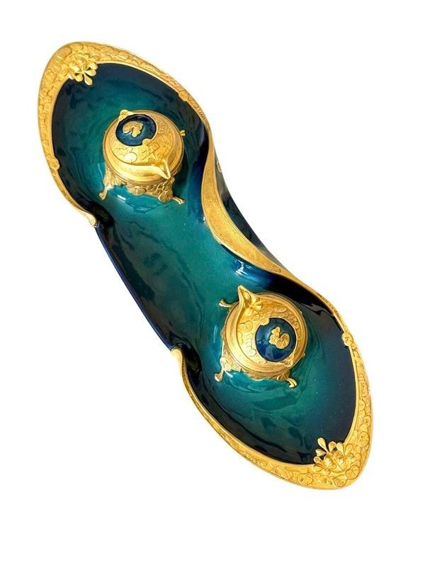 Paul Louchet Art Nouveau Inkwell