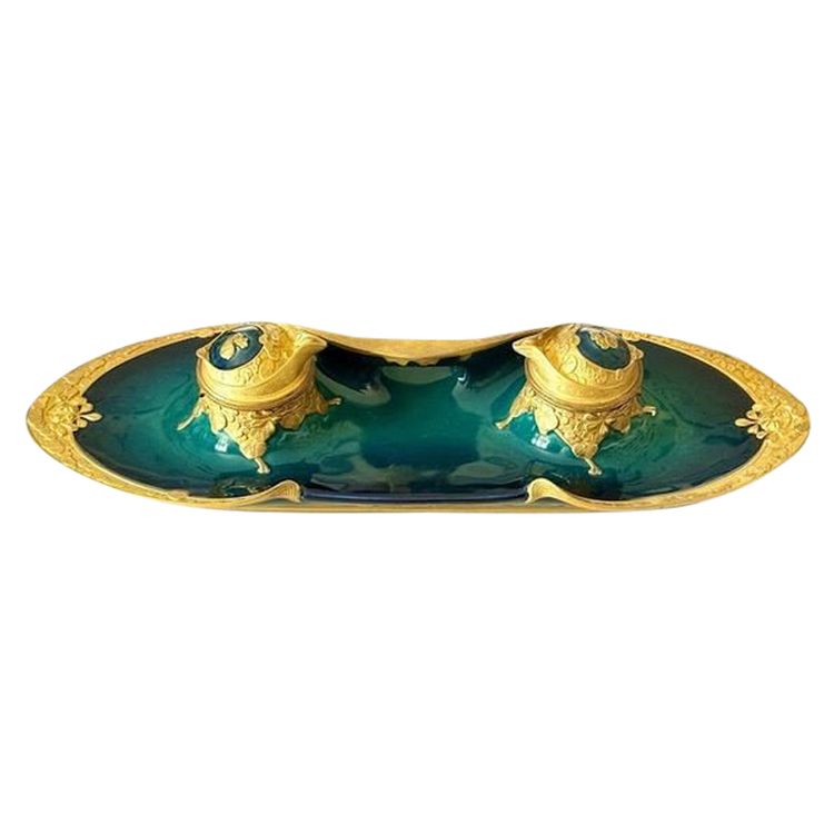 Paul Louchet Art Nouveau Inkwell