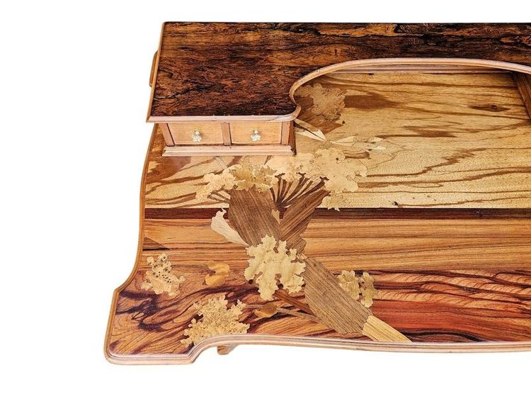 Emile Gallé Bureau Art Nouveau "Aux Ombelles"