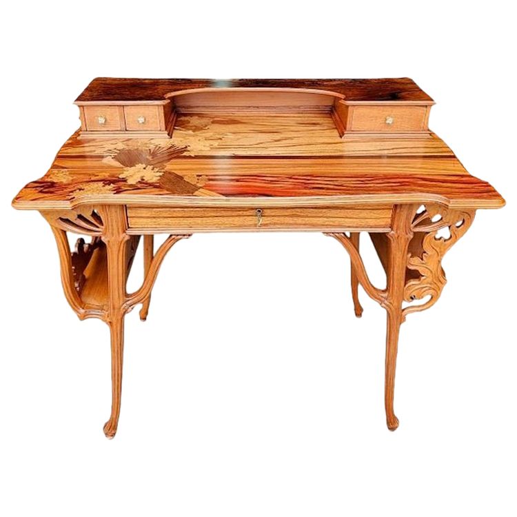 Emile Gallé Bureau Art Nouveau "Aux Ombelles"