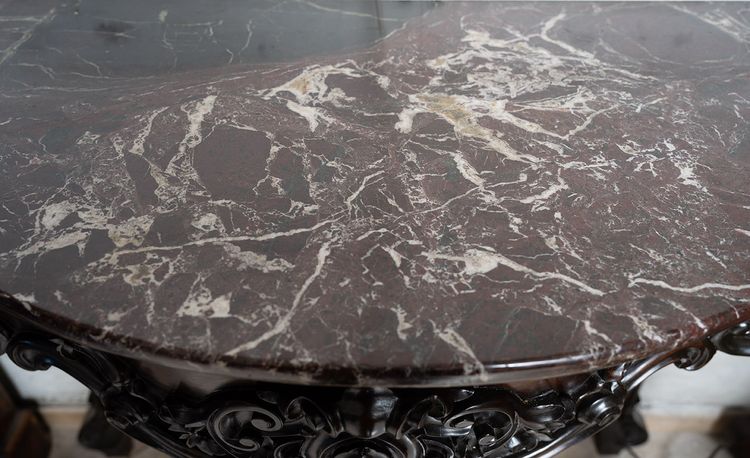 Console napolitaine ancienne Louis Philippe, XIXe siècle.