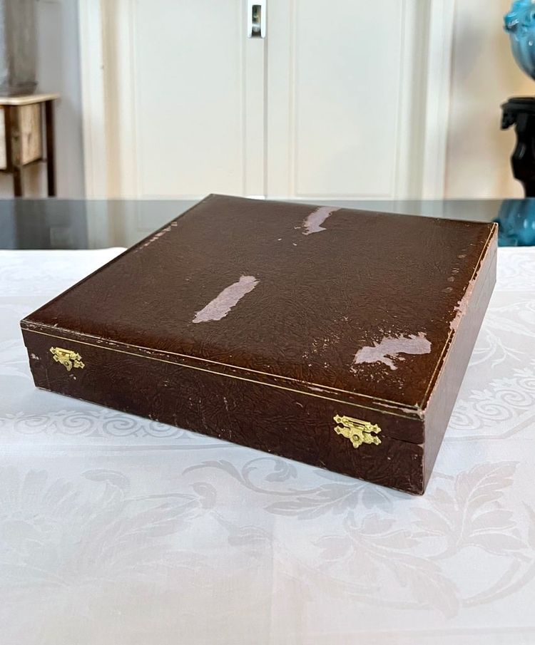 Coffret De 24 Pièces En Métal Blanc Alfénide - Art Deco Flatware