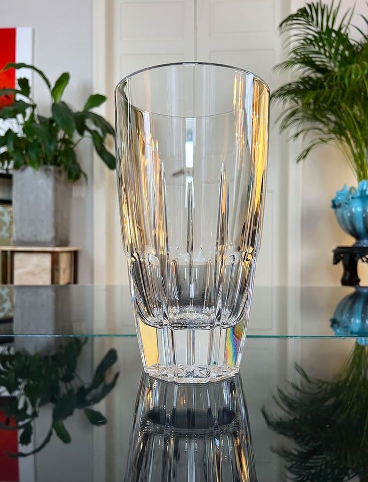 Kristallvase - Vintage Deko-Objekt