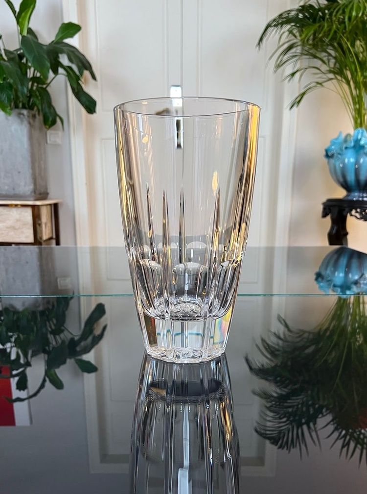 Kristallvase - Vintage Deko-Objekt