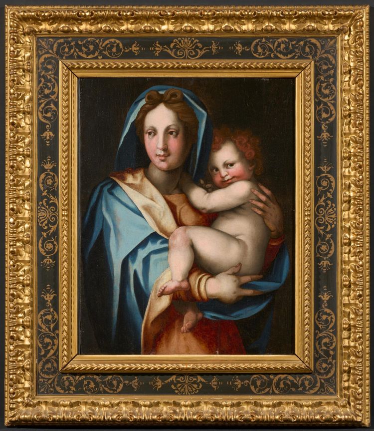 Jungfrau und Kind, Werkstatt von Andrea Del Sarto (Florenz 1486 - 1530)