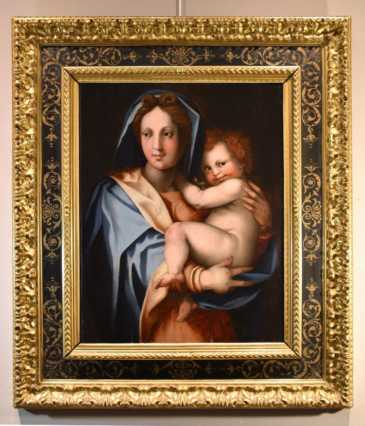 Jungfrau und Kind, Werkstatt von Andrea Del Sarto (Florenz 1486 - 1530)