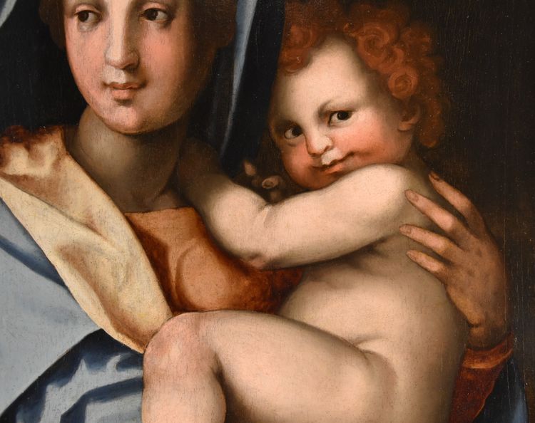 Jungfrau und Kind, Werkstatt von Andrea Del Sarto (Florenz 1486 - 1530)