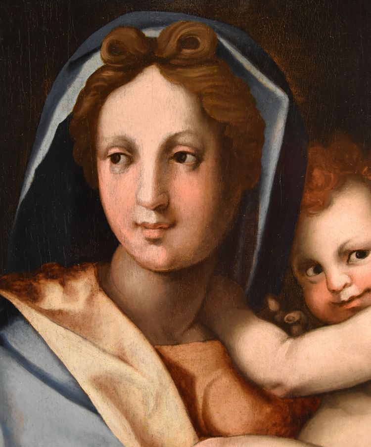 Jungfrau und Kind, Werkstatt von Andrea Del Sarto (Florenz 1486 - 1530)