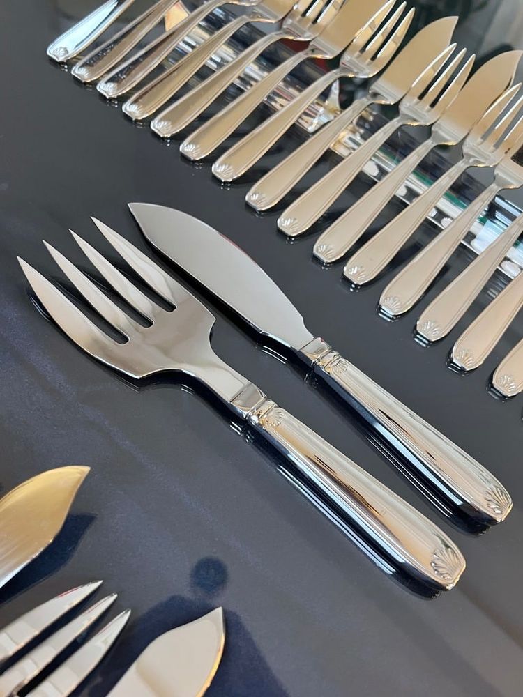 Vintage Fish Cutlery - Guy Degrenne - Stainless Steel Forks and Knives