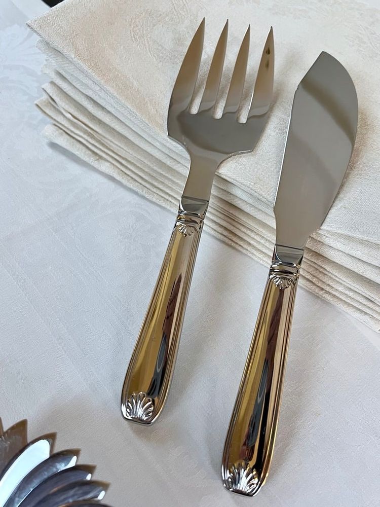 Vintage Fish Cutlery - Guy Degrenne - Stainless Steel Forks and Knives