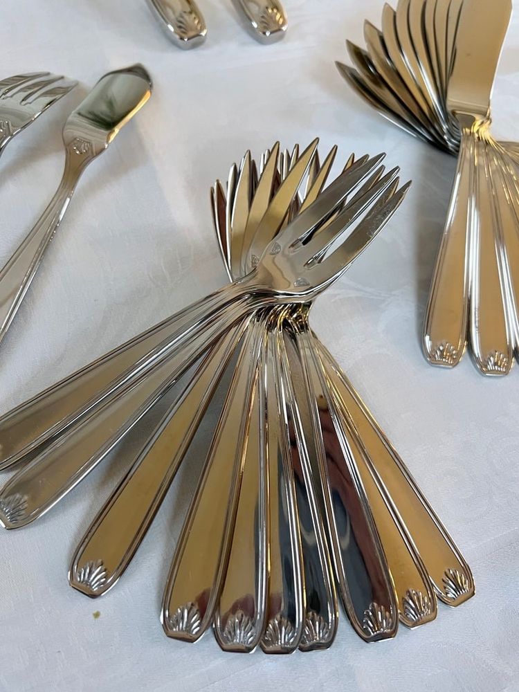 Vintage Fish Cutlery - Guy Degrenne - Stainless Steel Forks and Knives