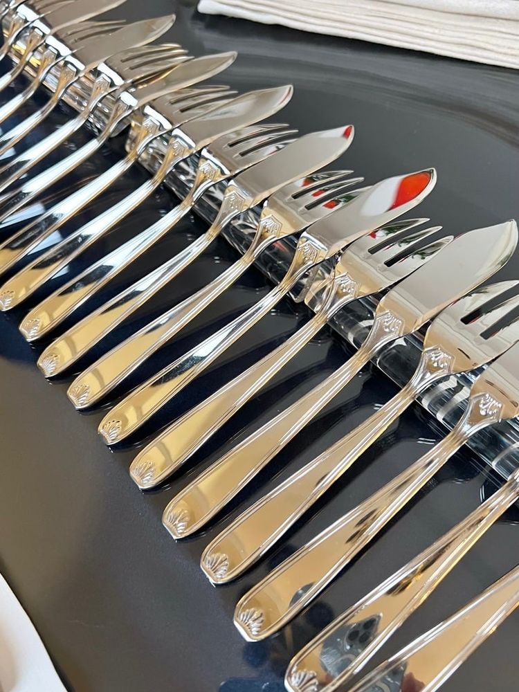 Vintage Fish Cutlery - Guy Degrenne - Stainless Steel Forks and Knives
