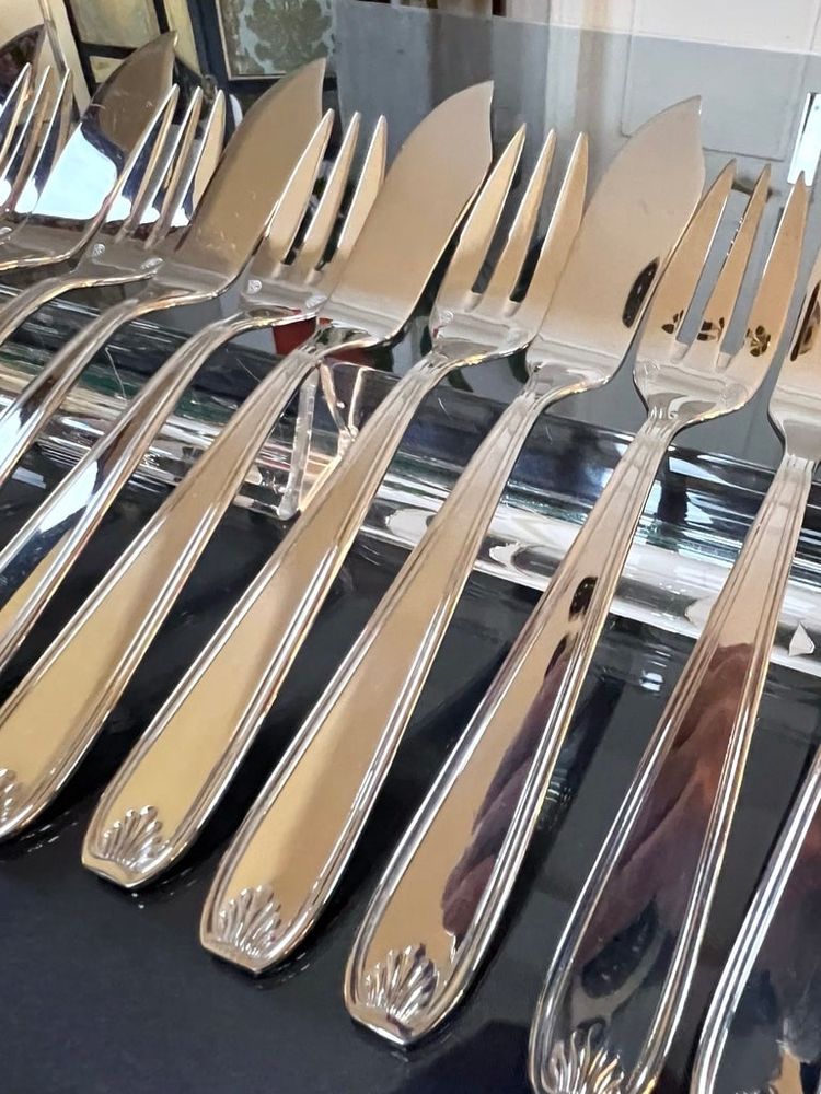 Vintage Fish Cutlery - Guy Degrenne - Stainless Steel Forks and Knives