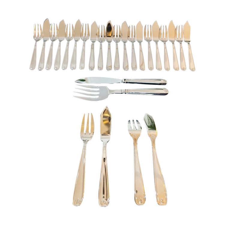 Vintage Fish Cutlery - Guy Degrenne - Stainless Steel Forks and Knives