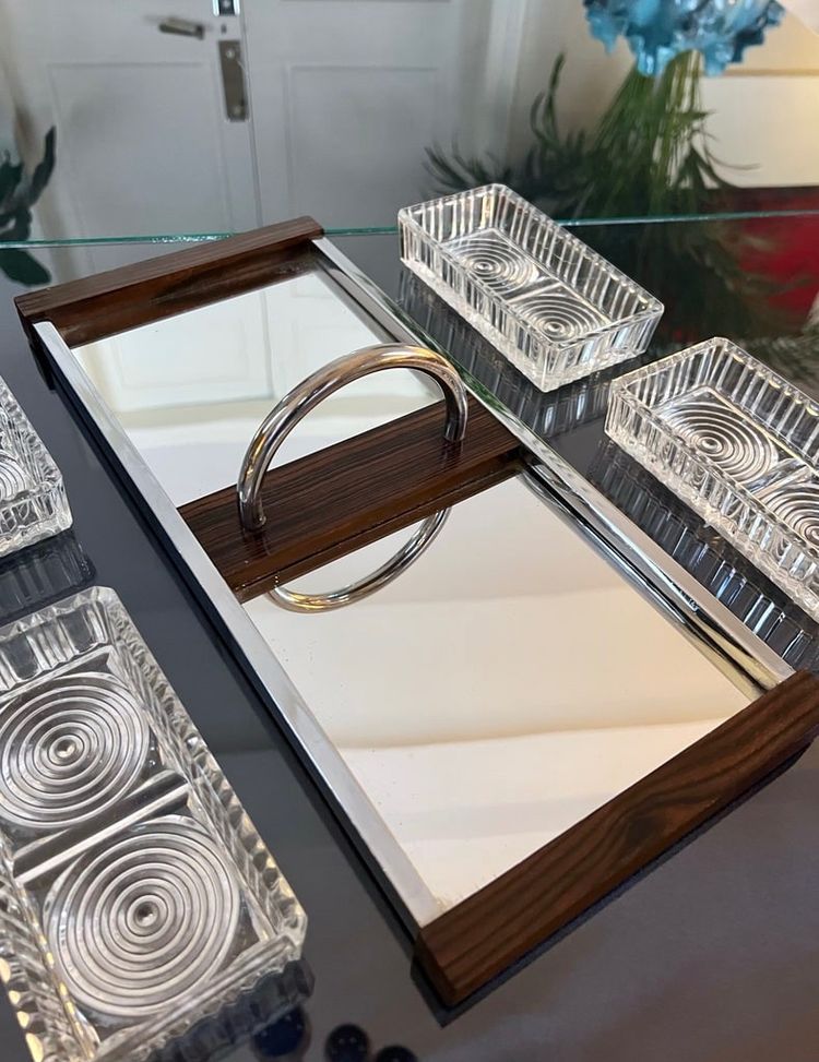 Appetizer Serving Tray - Modernist Art Deco Serving Tray
