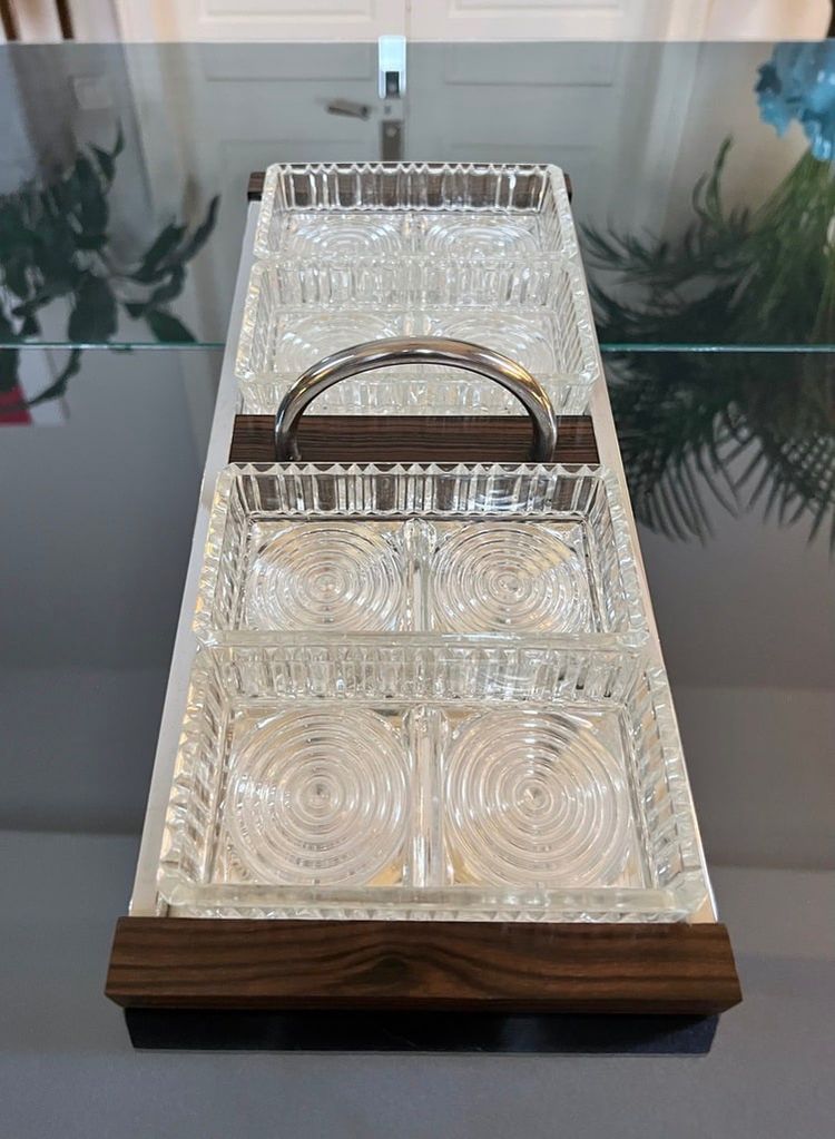 Appetizer Serving Tray - Modernist Art Deco Serving Tray