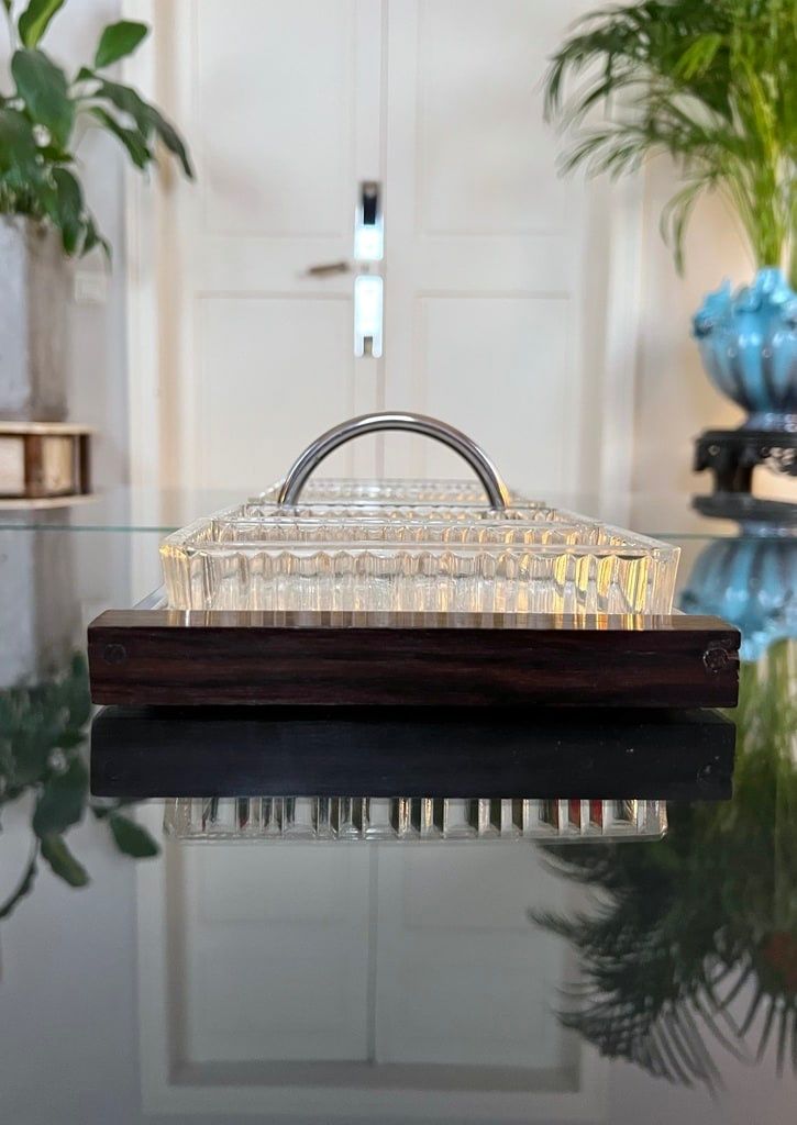 Appetizer Serving Tray - Modernist Art Deco Serving Tray