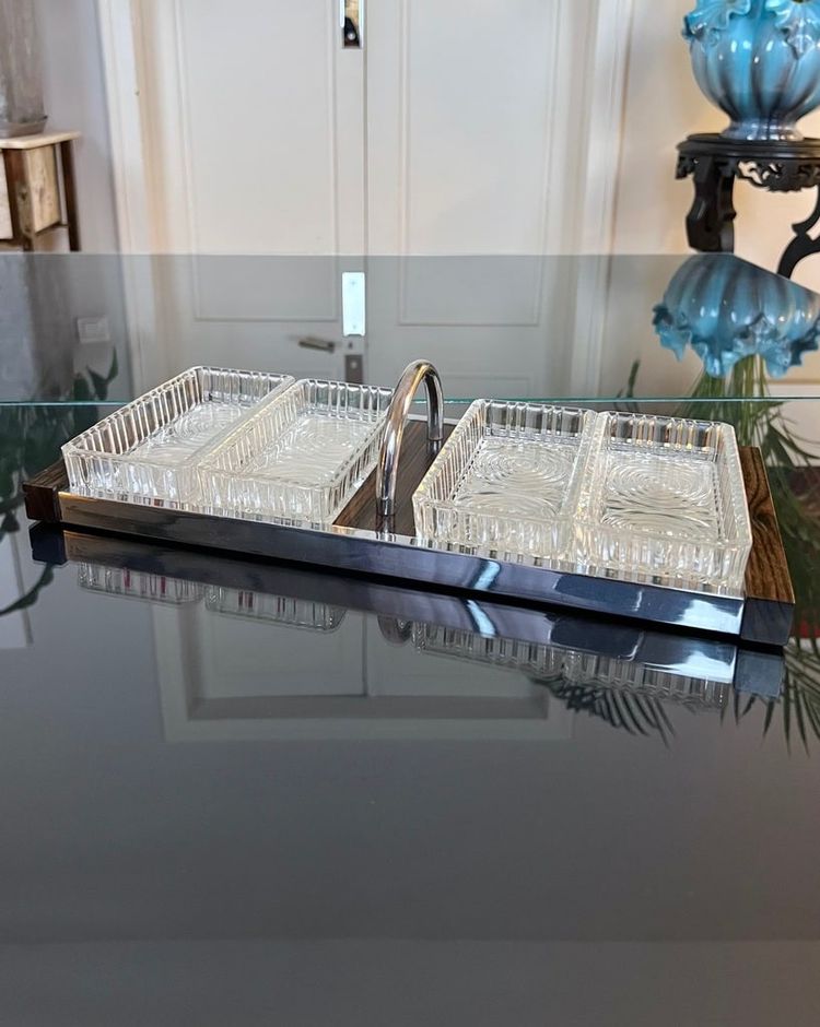 Appetizer Serving Tray - Modernist Art Deco Serving Tray