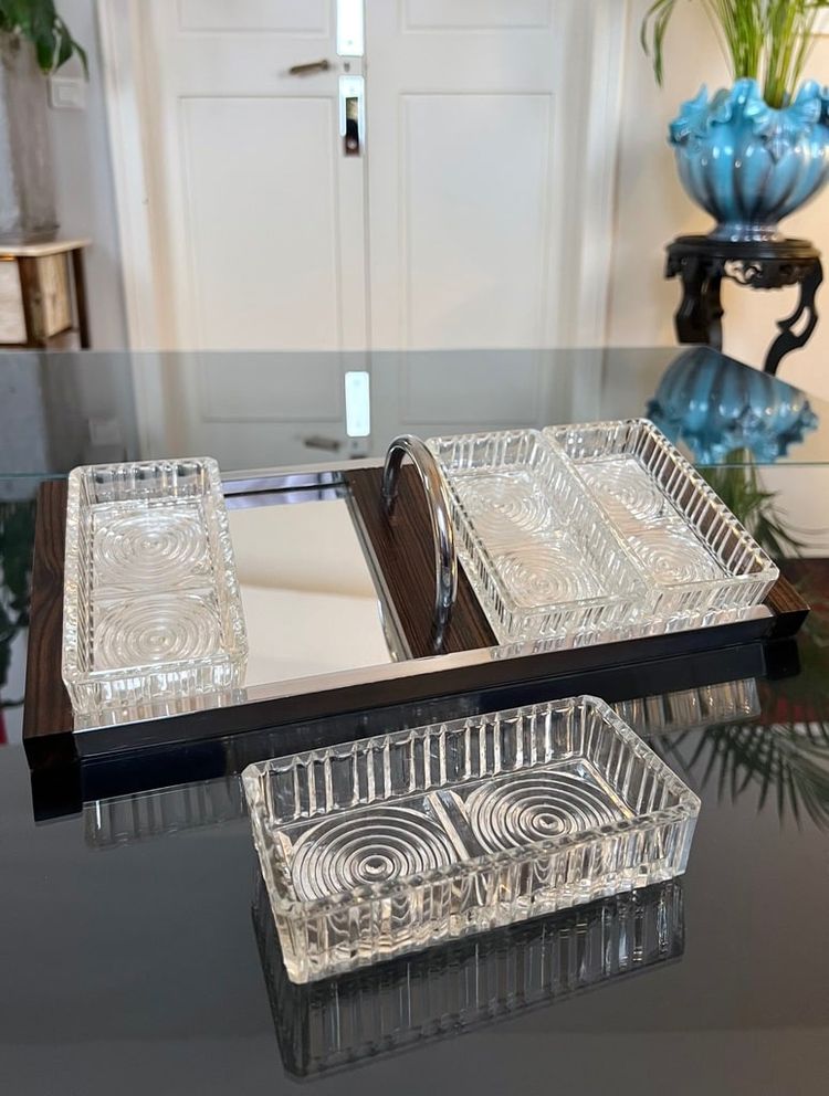 Appetizer Serving Tray - Modernist Art Deco Serving Tray