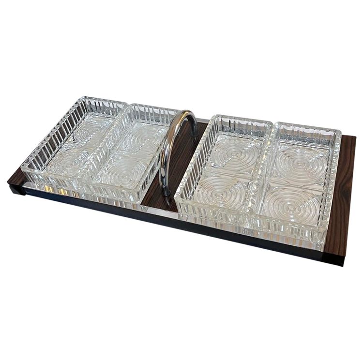 Appetizer Serving Tray - Modernist Art Deco Serving Tray