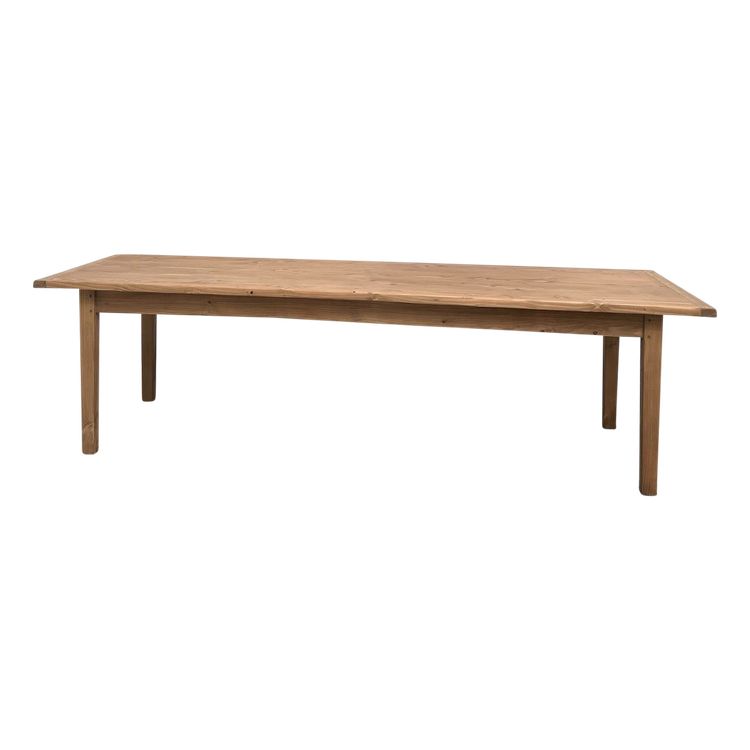 Grande table de ferme en pin des années 70
