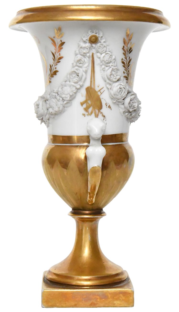 Vaso in porcellana di Meissen in forma medicea 