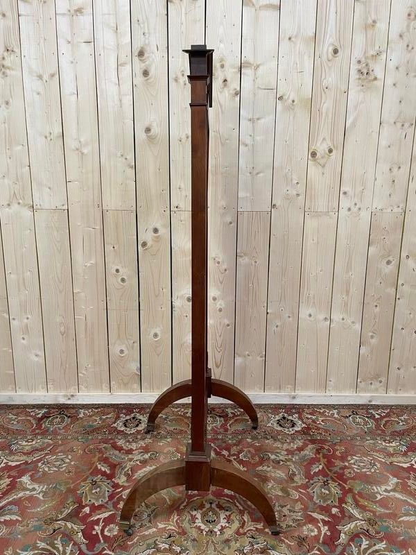 Mahogany Empire style psyche mirror